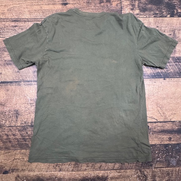 XLARGE Mens Graphic T Shirt Owl Vintage Style Short‎ Sleeve Green Large - Picture 6 of 8